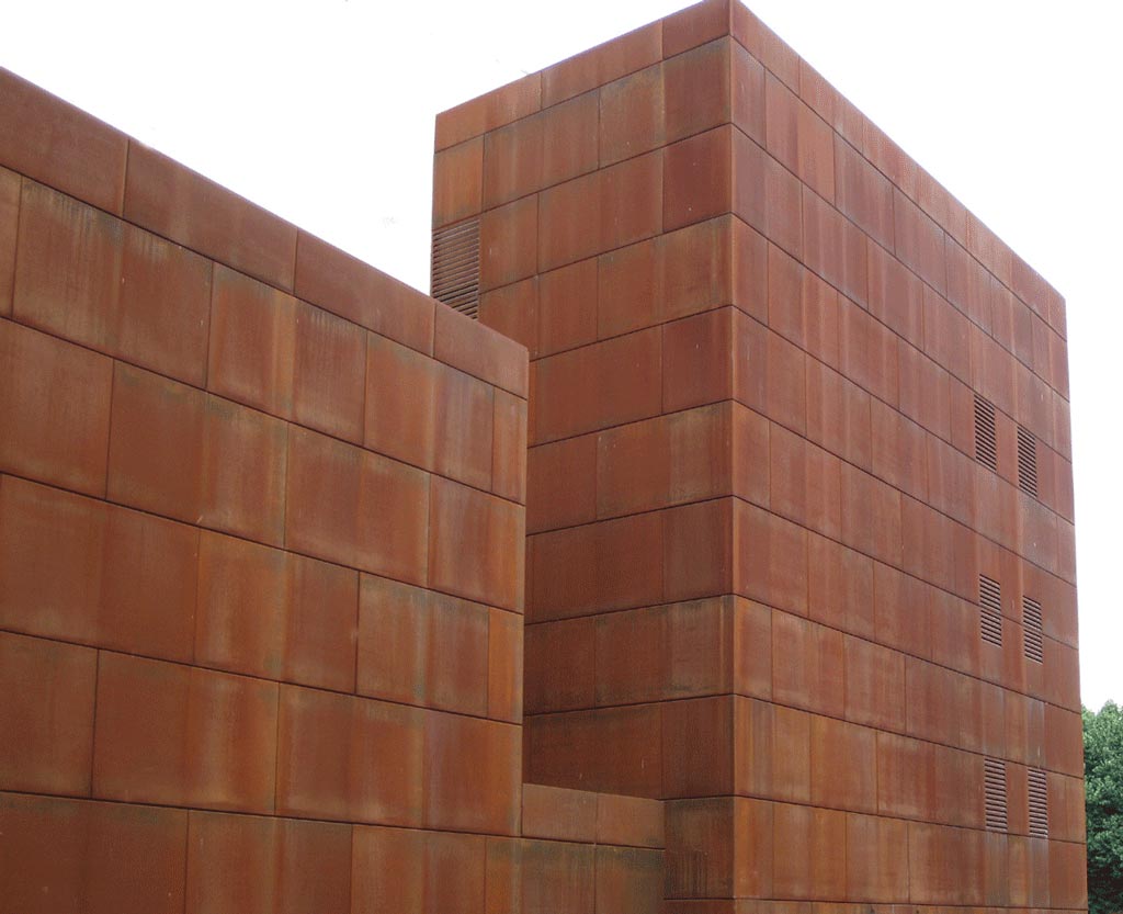 cor-tech-stal-corten-stal-kortenowska-elewacje corten na zewnątrz duży