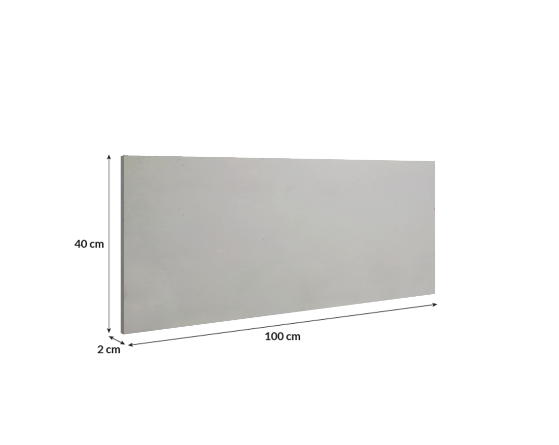 GŁADKA-100x40x2-szary jasny cementow