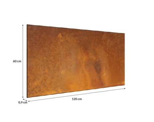Corten do wnętrz 120 na 60