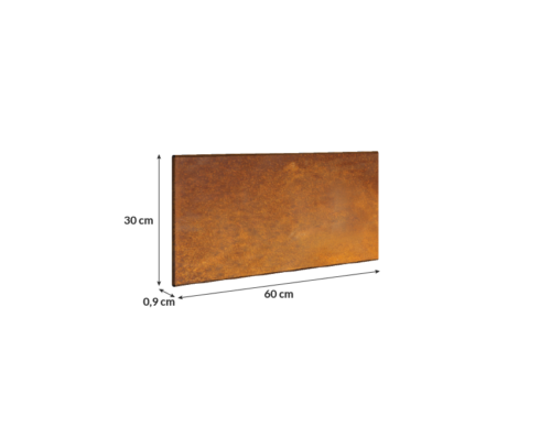 Corten do wnętrz w rozmiarze 60 na 30