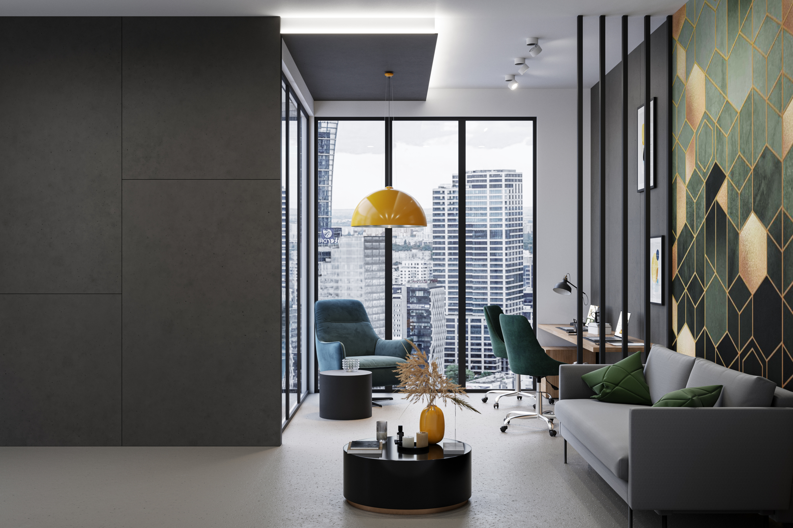 Luxum, wielkoformatowy beton architektoniczny na wymiar; lampa Luminato (2)