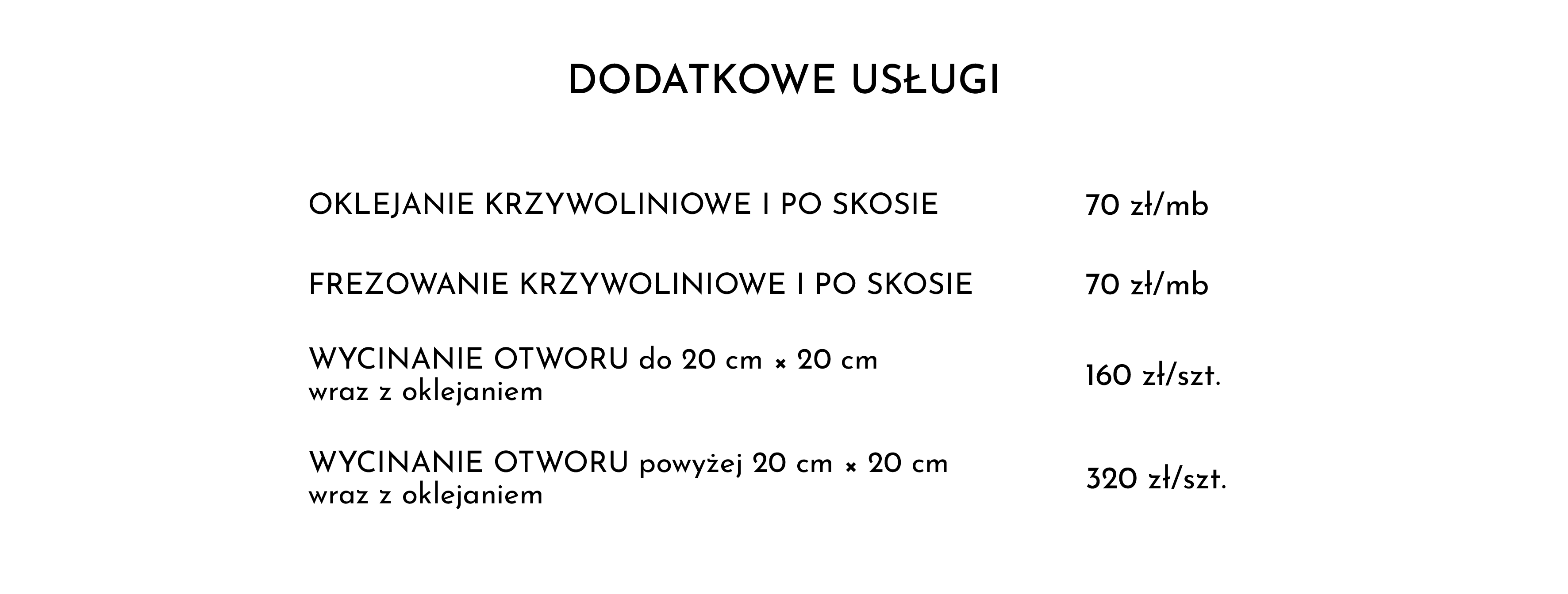 Hausder dodatkowe usługi