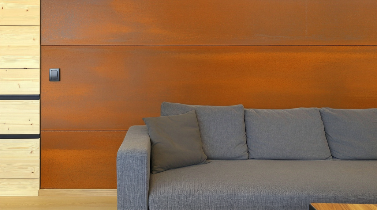 Corten w salonie - Luxum